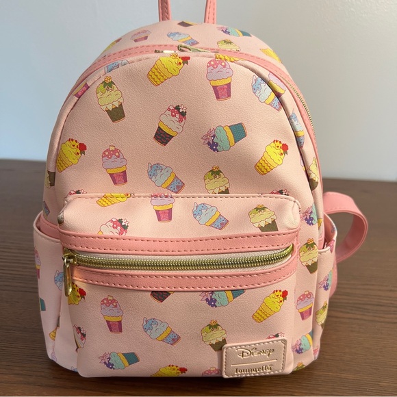 Loungefly Handbags - Disney Loungefly Mini Backpack - Disney Princess Inspired Ice Cream Cone Print